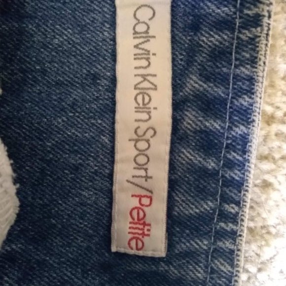 Vintage Calvin Klein Sport Petite Denim Skirt 2 - Picture 7 of 7